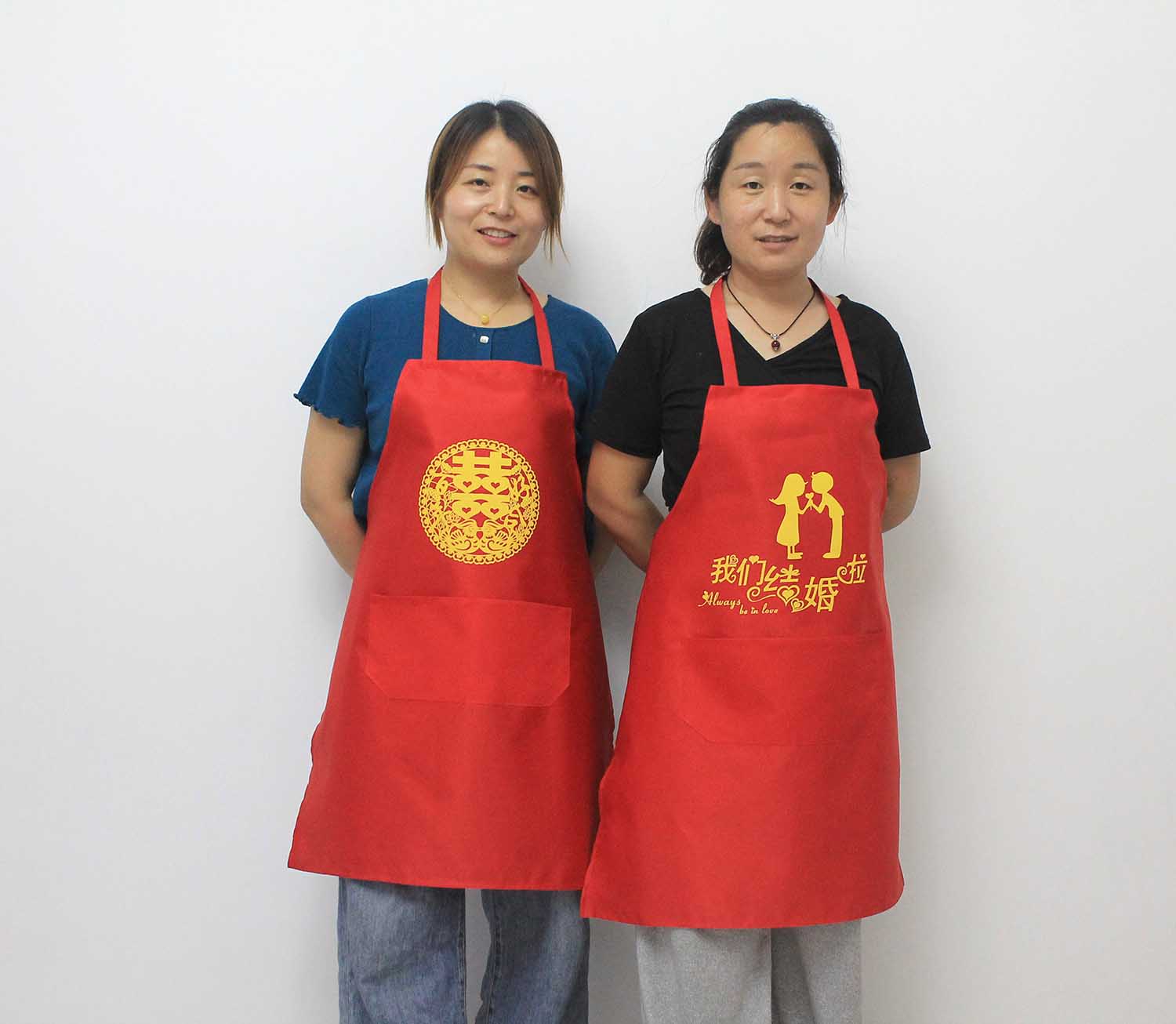 进入九月以来喜庆围裙销量大幅增加